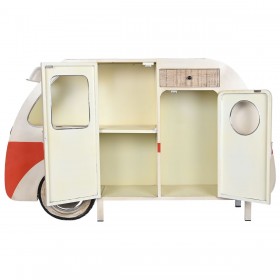 Credenza DKD Home Decor Bianco Arancio Metallo 177 x 41 x 106 cm
