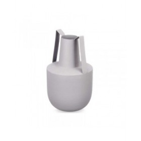 Vaso Con manici Grigio Acciaio 14 x 24 x 14 cm (6 Unità)