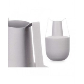 Vaso Con manici Grigio Acciaio 14 x 24 x 14 cm (6 Unità)