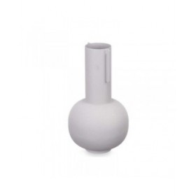 Vaso Grigio Acciaio 14 x 28 x 14 cm (6 Unità)