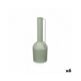 Vaso Alto Verde Acciaio 13 x 39 x 13 cm (6 Unità)