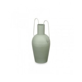 Vaso Con manici Verde Acciaio 24 x 45 x 18 cm (4 Unità)
