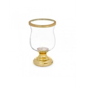 Portacandele Calice Dorato Acciaio 15,5 x 26 x 15,5 cm (6 Unità)
