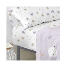 Lenzuolo con angoli aderenti HappyFriday MOSHI MOSHI Multicolore Singolo 28 x 2 x 38 cm 90 x 200 x 32 cm