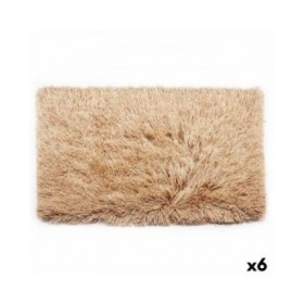 Tappeto Beige Cotone Poliestere 50 x 2 x 80 cm (6 Unità)