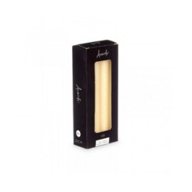 Set di Candele Acorde 126-B-AR Crema 2 x 2 x 20 cm (12 Unità)