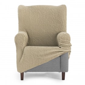 Copridivano poltrona con ali Eysa THOR Beige 80 x 110 x 90 cm