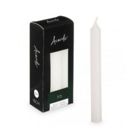 Set di Candele Acorde 123-A-AR Bianco 2 x 2 x 15 cm (12 Unità)