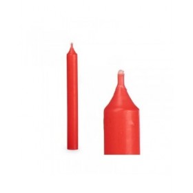 Set di Candele Acorde 123-C-AR Rosso 2 x 2 x 15 cm (12 Unità)