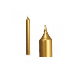 Set di Candele Acorde 123-D-AR Dorato 2 x 2 x 15 cm (12 Unità)