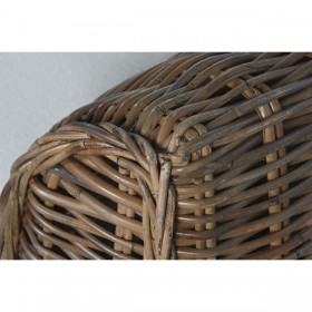 Poltrona Home ESPRIT Naturale Marrone scuro 100 x 85 x 68 cm