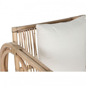 Poltrona Home ESPRIT Bianco Naturale 72 x 77 x 80 cm