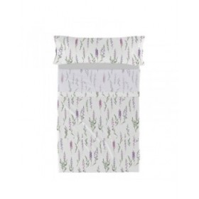 Set di Lenzuola HappyFriday Lavender Multicolore Singolo