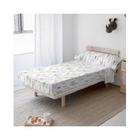 Set di Lenzuola HappyFriday Lavender Multicolore Singolo
