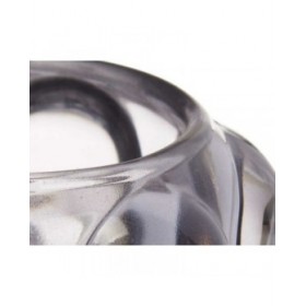 Portacandele Microsfere Grigio Cristallo 8,4 x 9 x 8,4 cm (12 Unità)