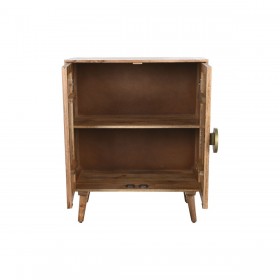 Credenza Home ESPRIT Bianco Dorato Naturale Legno 80 x 45 x 97 cm