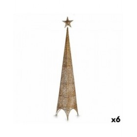 Albero di Natale Krist+ 148 Dorato Metallo Plastica Stella Torre 34 x 154 x 34 cm (6 Unità)