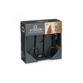 Grucce Nero Metallo Set 2 Pezzi (6 Unità)