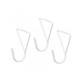 Grucce Bianco Metallo Triangolare Set 3 Pezzi (6 Unità)