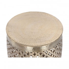 Tavolo aggiuntivo Home ESPRIT Dorato Alluminio 40 x 40 x 48 cm