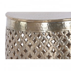 Tavolo aggiuntivo Home ESPRIT Dorato Alluminio 40 x 40 x 48 cm