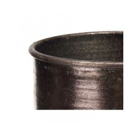 Vaso Argentato Metallo 22,5 x 39,5 x 22,5 cm (4 Unità) Con rilievo
