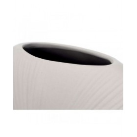 Vaso Grigio Ceramica 29 x 26 x 11 cm (4 Unità) Circolare