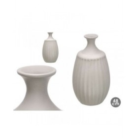 Vaso Grigio Ceramica 27 x 48 x 27 cm