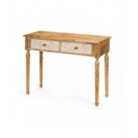 Ingresso con 2 Cassetti Gift Decor 34 Bianco Marrone 98 x 77 x 42 cm Curva