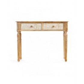 Ingresso con 2 Cassetti Gift Decor 34 Bianco Marrone 98 x 77 x 42 cm Curva