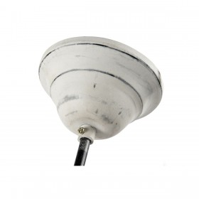 Lampadario Home ESPRIT Grigio Legno Metallo Ferro 25 W 39 x 39 x 45 cm