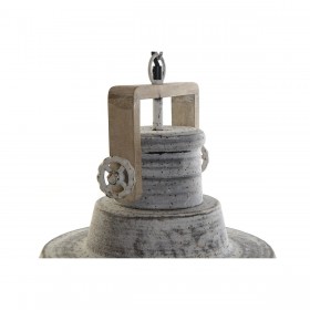 Lampadario Home ESPRIT Grigio Legno Metallo Ferro 25 W 39 x 39 x 45 cm
