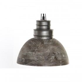 Lampadario Home ESPRIT Metallo Legno di mango 25 W 29 x 29 x 28 cm