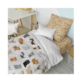 Set di copripiumino HappyFriday Mr Fox Cats Multicolore Singolo 2 Pezzi
