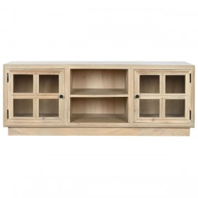 Mobile TV Home ESPRIT Naturale Cristallo Legno di mango 135 x 35 x 52 cm