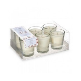 Set di Candele Profumate Acorde 48-G-AR Cotone Bicchiere (12 Unità)