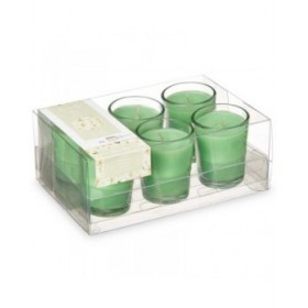 Set di Candele Profumate Acorde 48-H-AR Gelsomino Bicchiere (12 Unità)