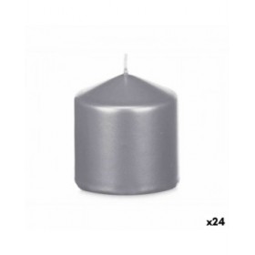 Candela Acorde 92533 Argentato 7 x 7,5 x 7 cm (24 Unità)