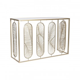 Consolle Home ESPRIT Dorato Specchio 120 x 40 x 80 cm