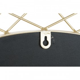 Specchio da parete Home ESPRIT Dorato Metallo Cristallo 80 x 2,5 x 80 cm 80 x 2,50 x 80 cm