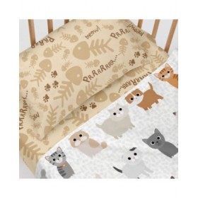 Lenzuolo con angoli aderenti HappyFriday MR FOX 28 x 2 x 38 cm 120 x 180 cm
