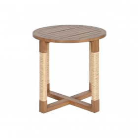 Tavolo aggiuntivo Home ESPRIT Naturale Abete Legno MDF 48 x 48 x 50,5 cm