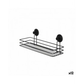 Supporto da Doccia Berilo CN-W6753-1P Nero Acciaio ABS 35 x 13 x 13 cm (12 Unità)