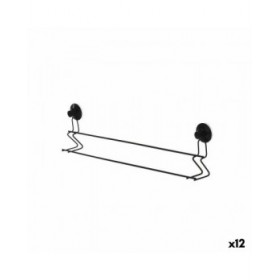 Portasciugamani Berilo CN-W6753-3P Nero Acciaio ABS 54 x 15 x 6,5 cm Doppia (12 Unità)