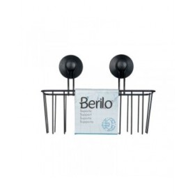 Supporto da Doccia Berilo W3100-5AP Nero Acciaio ABS 24 x 18 x 10 cm (12 Unità)