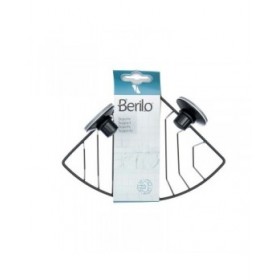 Supporto da Doccia Berilo W3100-4P Nero Acciaio ABS 13,5 x 17 x 3 cm (12 Unità)