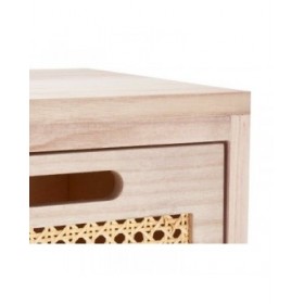 Cassettiera Rattan Naturale 27 x 73 x 25 cm 4 casseti