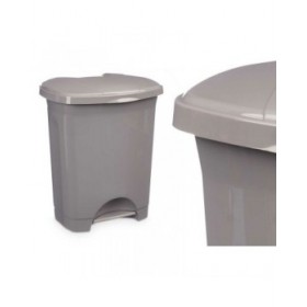 Cestino a pedale Grigio Plastica 10 L (8 Unità)