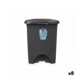 Cestino a pedale Antracite Plastica 10 L (8 Unità)