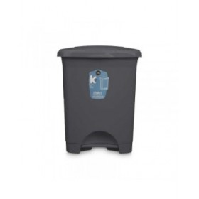 Cestino a pedale Antracite Plastica 30 L (4 Unità)